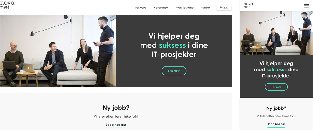 novanet.no screenshot